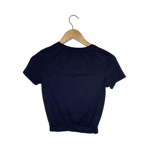 BUFF BUNNY SMALL BLACK WOMENS TIE FRONT WORKOUT TOP SMALL 071 - Picture 3 of 3